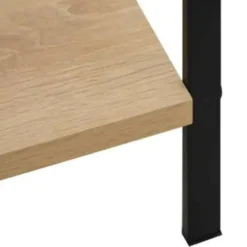 VIDAXL Boekenkast 4 schappen 60x27,6x124,5 cm spaanplaat eikenkleurig