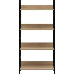 VIDAXL Boekenkast 4 schappen 60x27,6x124,5 cm spaanplaat eikenkleurig