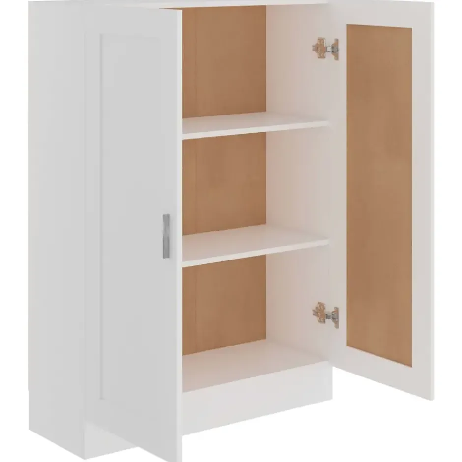 vidaXL - Boekenkast - Wit - Bewerkt hout