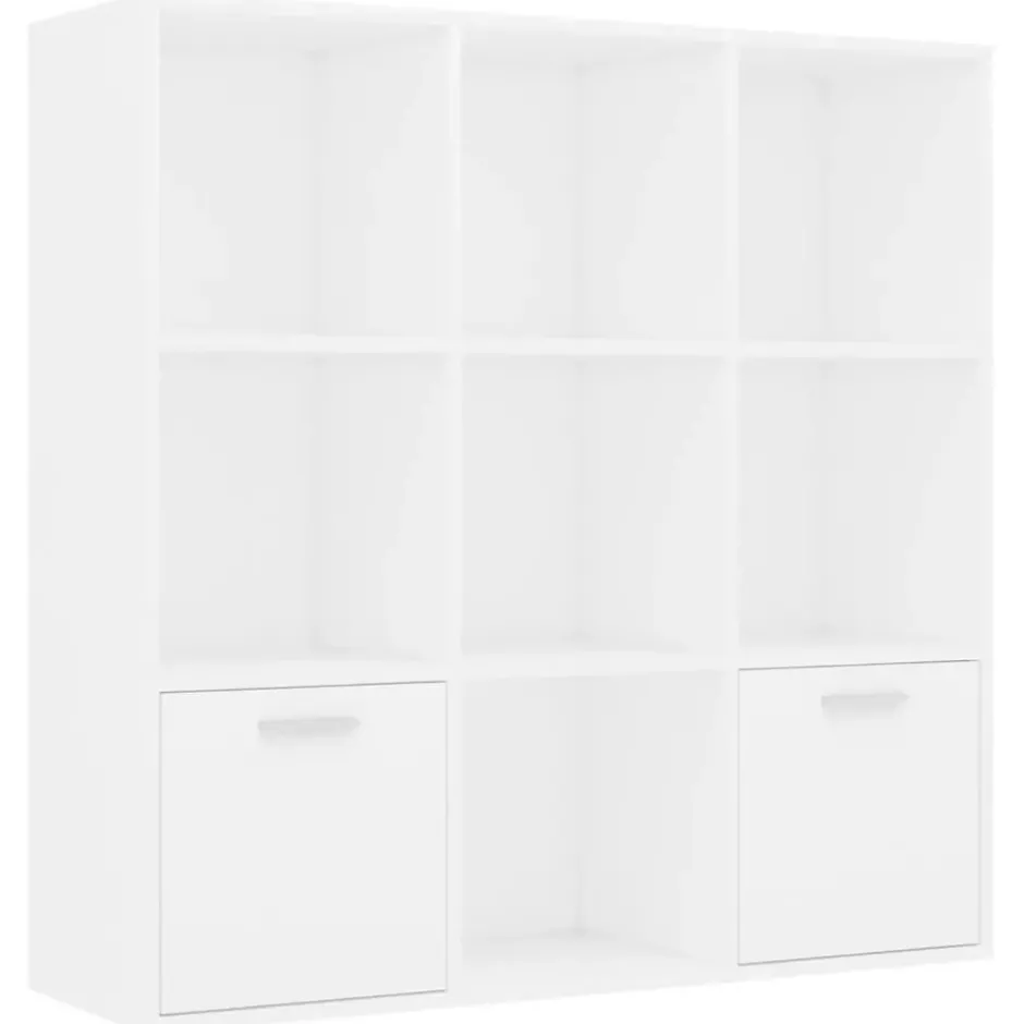vidaXL - Boekenkast - Wit - Bewerkt hout