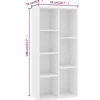 vidaXL - Boekenkast - Wit - Bewerkt hout