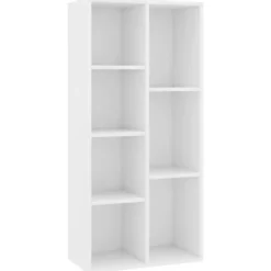 vidaXL - Boekenkast - Wit - Bewerkt hout