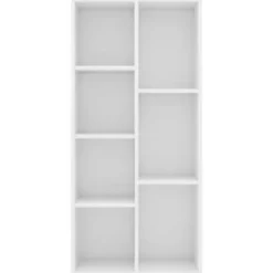 vidaXL - Boekenkast - Wit - Bewerkt hout