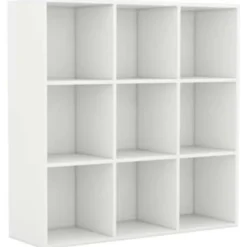 vidaXL - Boekenkast - Wit - Bewerkt hout