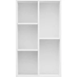 vidaXL - Boekenkast - Wit - Bewerkt hout
