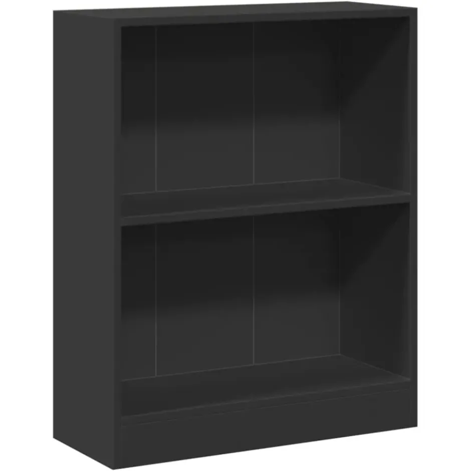 vidaXL - Boekenkast - Zwart - Bewerkt hout