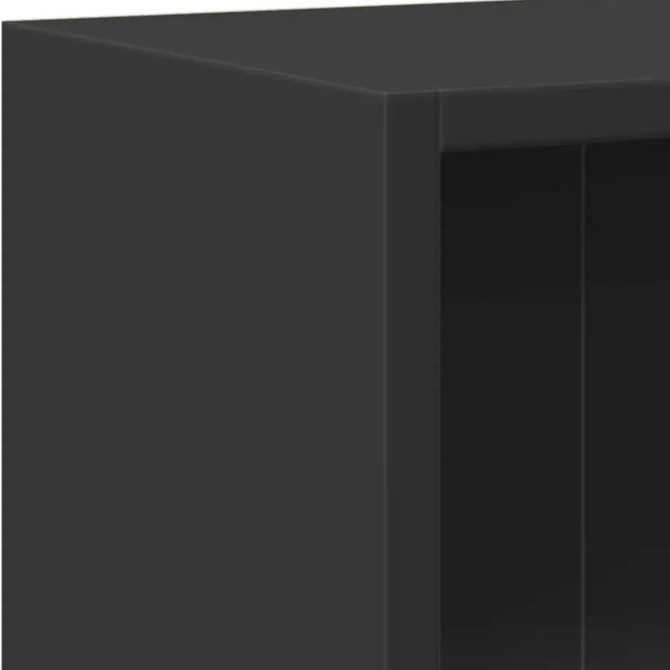 vidaXL - Boekenkast - Zwart - Bewerkt hout
