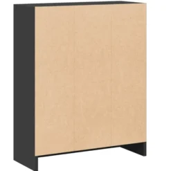 vidaXL - Boekenkast - Zwart - Bewerkt hout