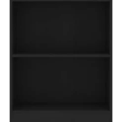 vidaXL - Boekenkast - Zwart - Bewerkt hout