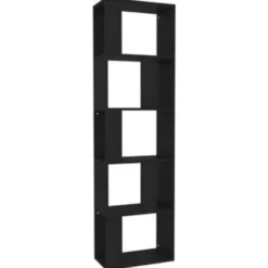 vidaXL - Boekenkast - Zwart - Bewerkt hout