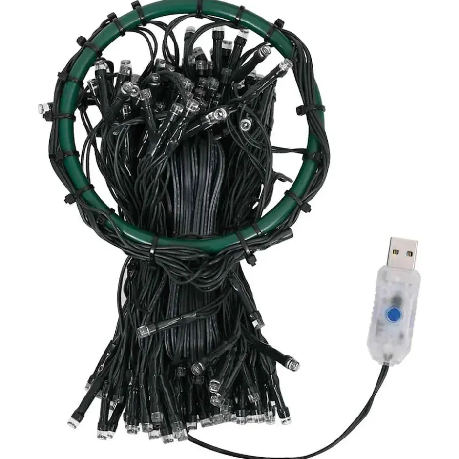 vidaXL - Boomverlichting - Wit - PVC - 500 cm