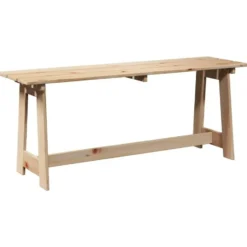 vidaXL - Buitenenbank - Naturel - Massief grenenhout - 119x35x47 cm