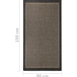 vidaXL - Buitenkleed - Bruin - Kunststof - 80 x 150 cm