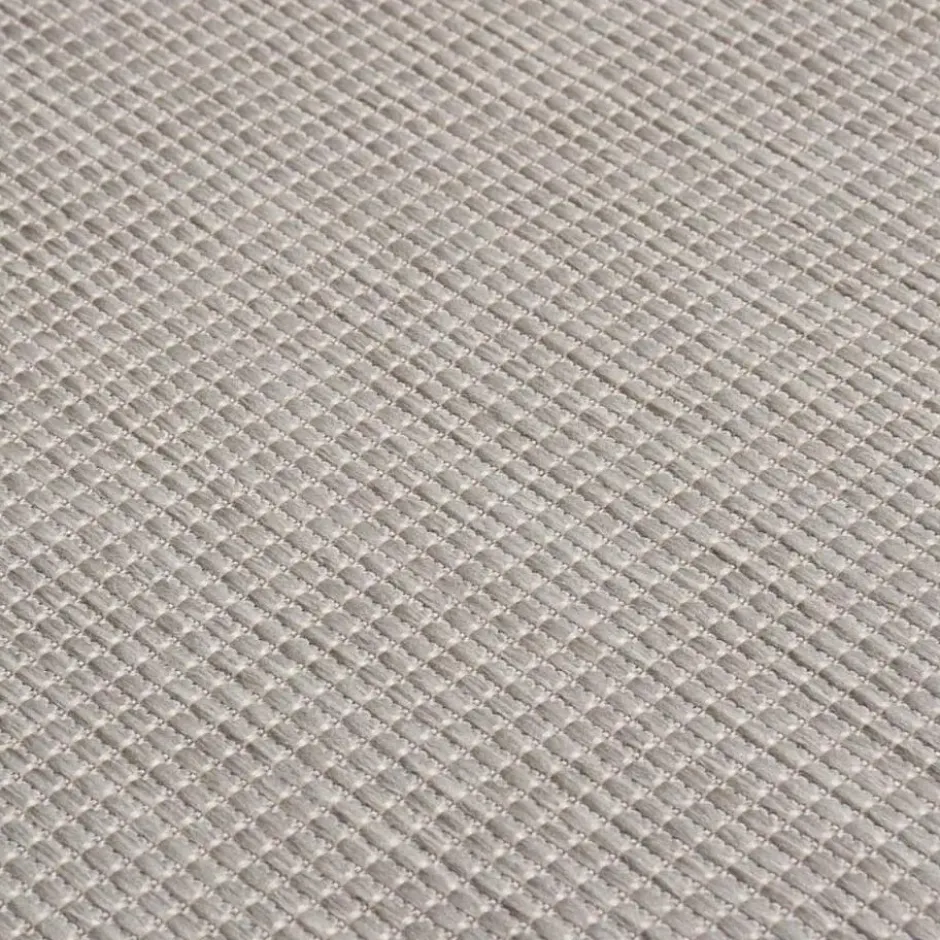 vidaXL - Buitenkleed - Grijs - Kunststof