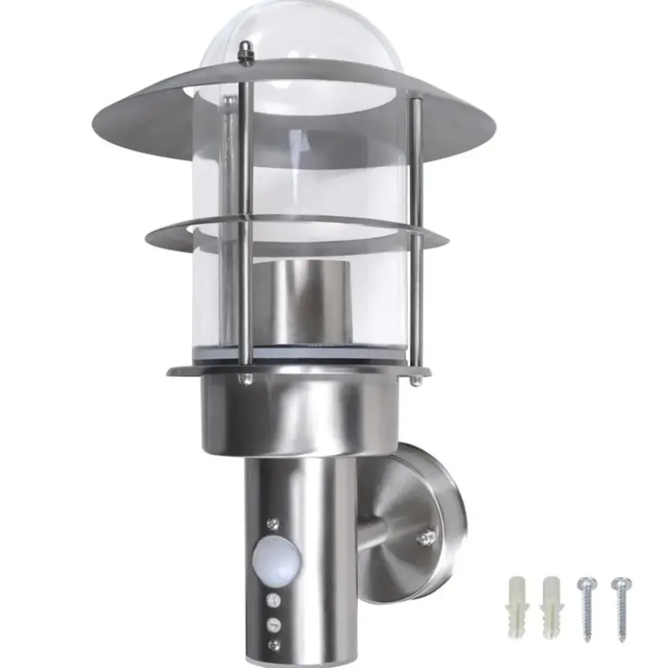 vidaXL - Buitenverlichting - Zilver - Roestvrij staal - 1 pcs