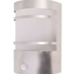 vidaXL Buitenwandlamp met sensor RVS