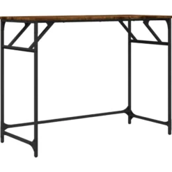 vidaXL - Bureau - Bruin - Bewerkt hout