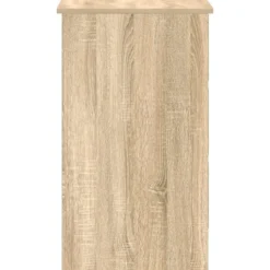 vidaXL - Bureau - Bruin - Bewerkt hout