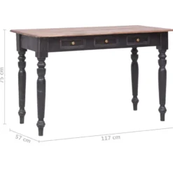 vidaXL - Bureau - Bruin - Hout
