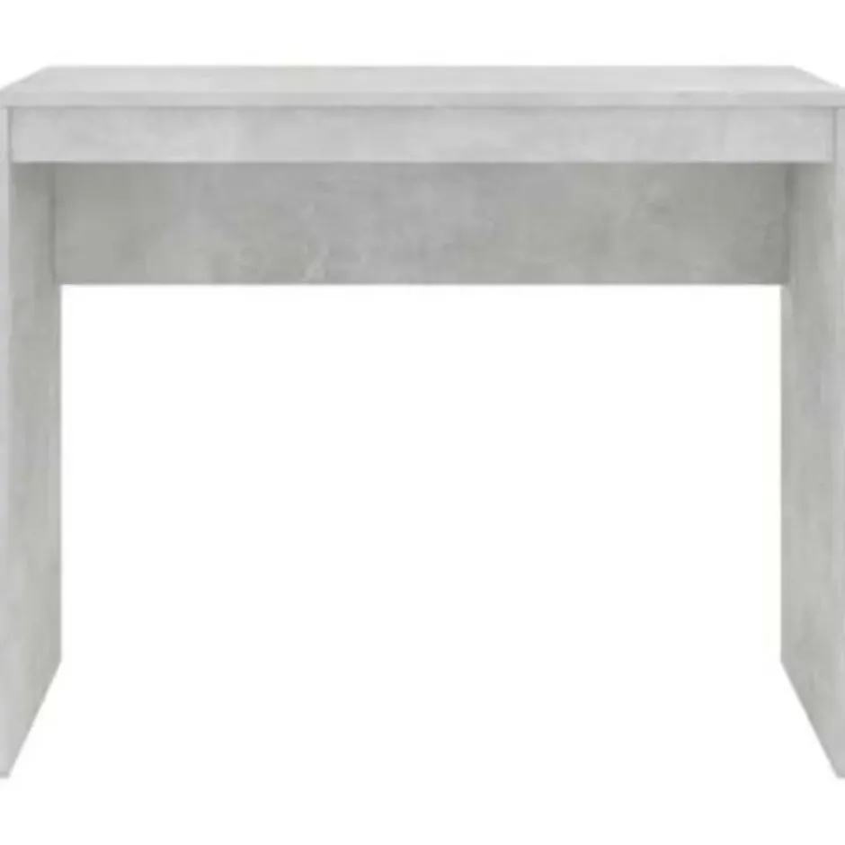 vidaXL - Bureau - Grijs - Bewerkt hout
