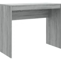 vidaXL - Bureau - Grijs - Bewerkt hout