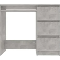 vidaXL - Bureau - Grijs - Bewerkt hout