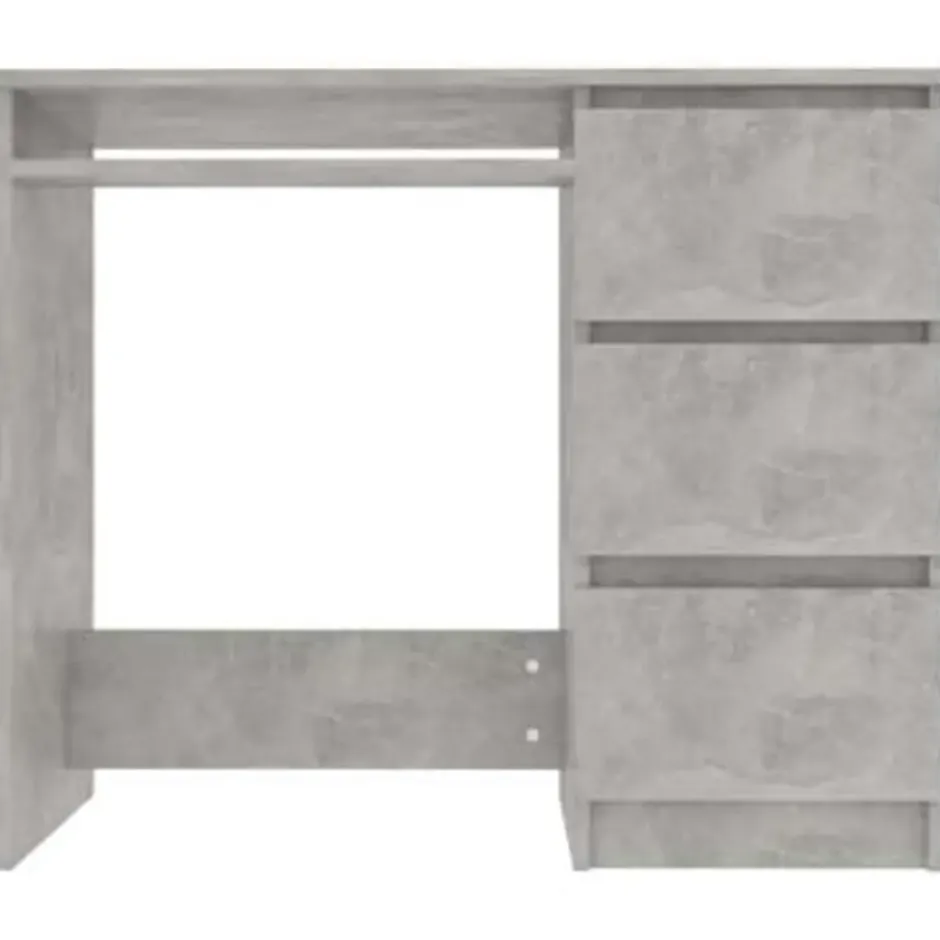 vidaXL - Bureau - Grijs - Bewerkt hout