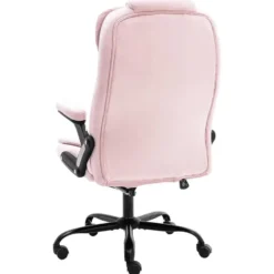 vidaXL - Bureaustoel - Roze - Fluweel