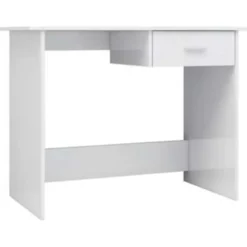 vidaXL - Bureau - Wit - Bewerkt hout