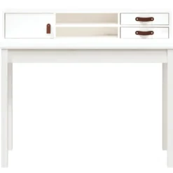 vidaXL - Bureau - Wit - Grenenhout
