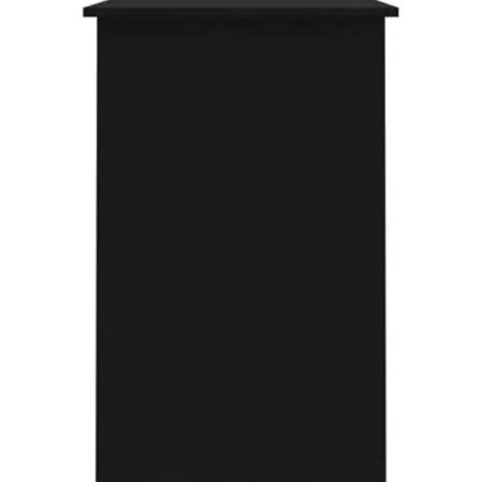 vidaXL - Bureau - Zwart - Bewerkt hout