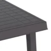 vidaXL - Campingtafel - Antracietkleurig - Polypropyleen - 79x56x64 cm