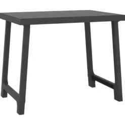 vidaXL - Campingtafel - Antracietkleurig - Polypropyleen - 79x56x64 cm