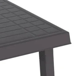 vidaXL - Campingtafel - Antracietkleurig - Polypropyleen - 79x56x64 cm