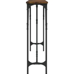 vidaXL - Consoletafel - Gerookt eiken - Bewerkt hout - 180x23x75 cm