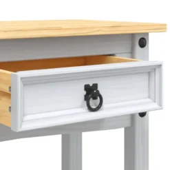 vidaXL - Console Tafel - Wit - Grenenhout