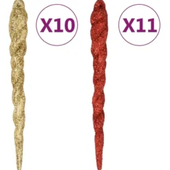 vidaXL 108-delige Kerstballenset goud en rood