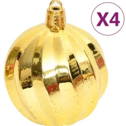 vidaXL 108-delige Kerstballenset goud en rood
