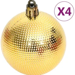vidaXL 108-delige Kerstballenset goud en rood