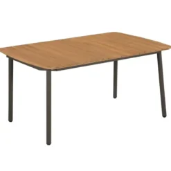 vidaXL - 5-delige Tuinset 4 fauteuils - Zwart - Textileen - 140x70 cm