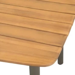 vidaXL - 5-delige Tuinset 4 fauteuils - Zwart - Textileen - 140x70 cm