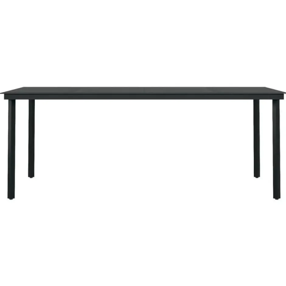vidaXL - 7-delige Tuinset met kussens 6 grijs verstelbaar stoelen - 200x100 cm