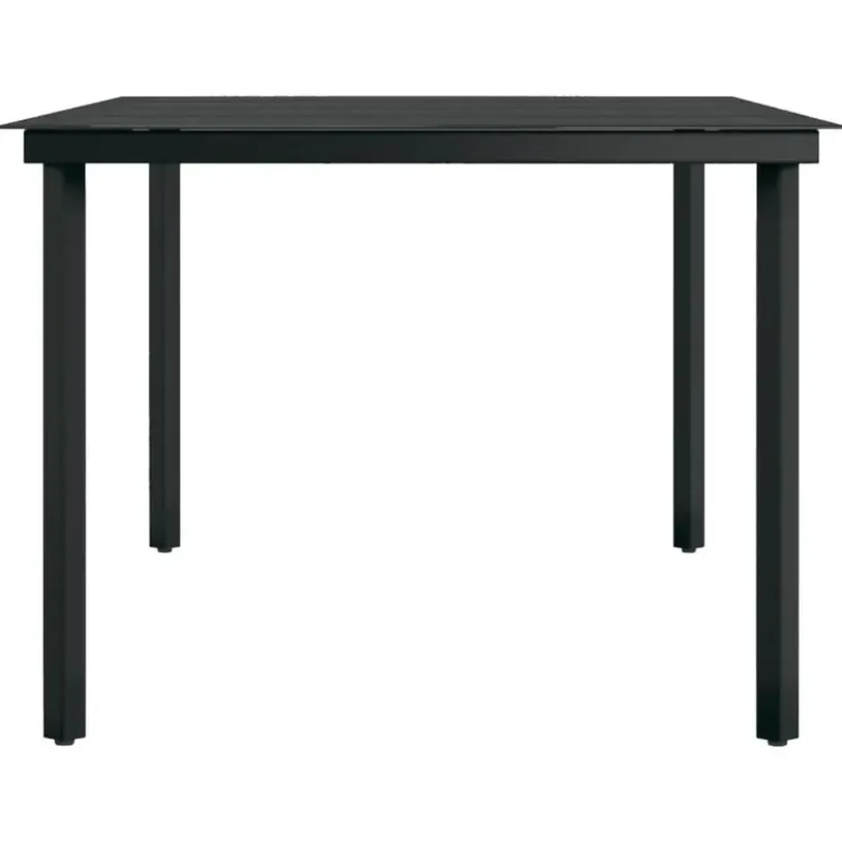 vidaXL - 7-delige Tuinset met kussens 6 grijs verstelbaar stoelen - 200x100 cm