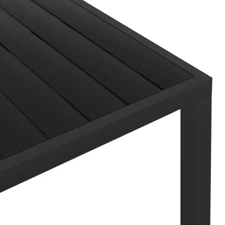 vidaXL - 7-delige Tuinset met kussens - Grijs - Poly rattan en HKC - 185x90 cm