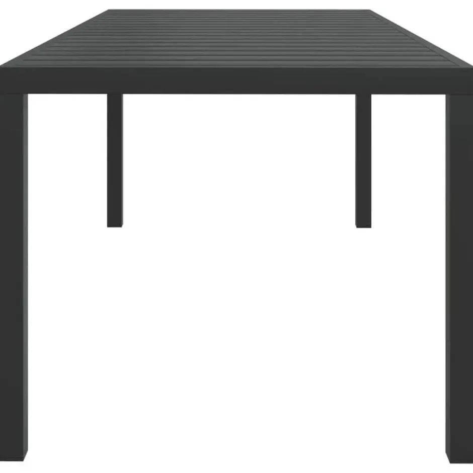 vidaXL - 7-delige Tuinset met kussens - Grijs - Poly rattan en HKC - 185x90 cm