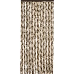 vidaXL - Deurgordijn - Beige - Polypropyleen - 90 x 220 cm