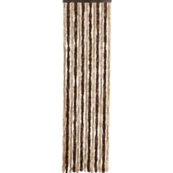 vidaXL - Deurgordijn - Bruin - Polypropyleen