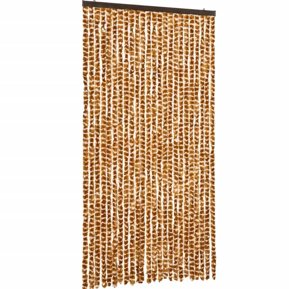 vidaXL - Deurgordijn - Geel - Polypropyleen - 100 x 220 cm
