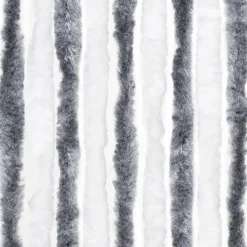 vidaXL - Deurgordijn - Grijs - Polypropyleen - 90 x 200 cm