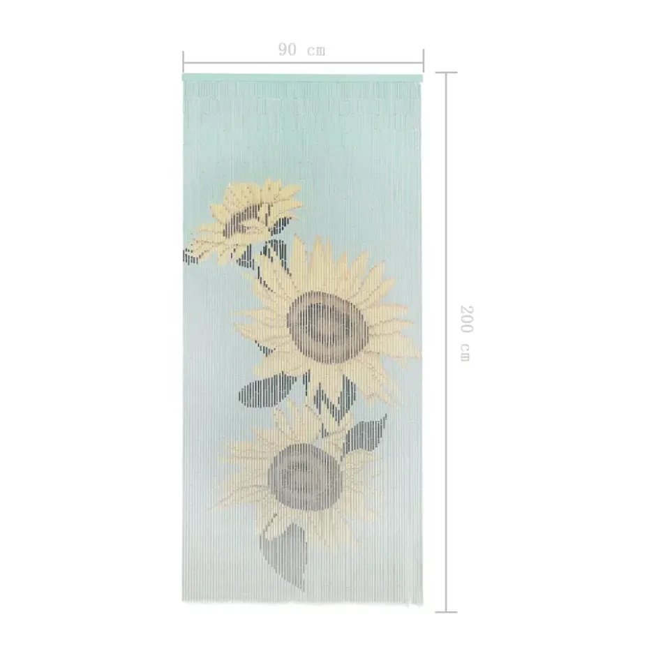 vidaXL - Deurgordijn - Multikleur - Bamboe - 90 x 200 cm